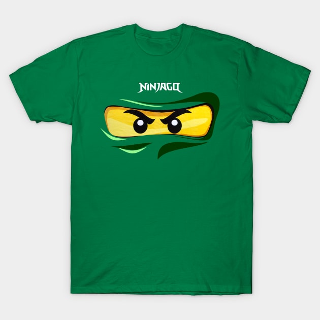 Ninjago Eyes GREEN Ninja FanArt FanMade T-Shirt by kaitokid